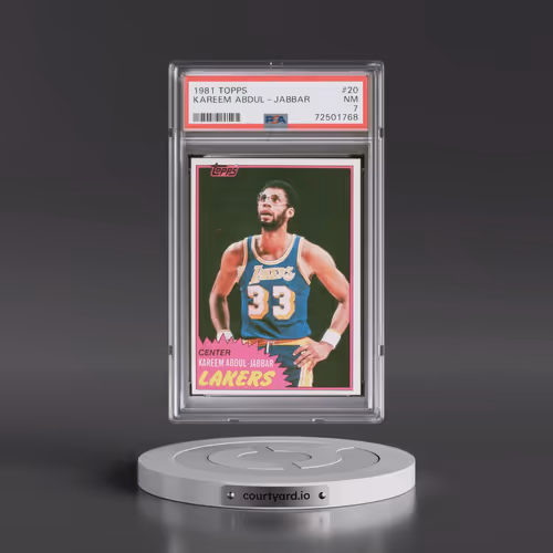 1981 Topps #20 Kareem Abdul-Jabbar (PSA 7 NM)