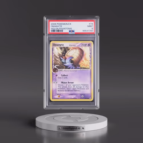 2006 Pokémon EX Holon Phantoms #74 Omanyte (PSA 9 MINT)