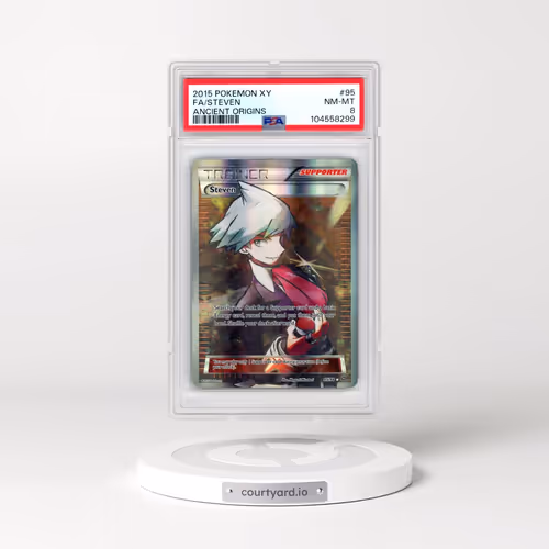 2015 Pokémon XY Ancient Origins #95 Steven - Full Art (PSA 8 NM-MT)