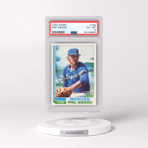 1982 Topps #185 Phil Niekro (PSA 6 EX-MT)