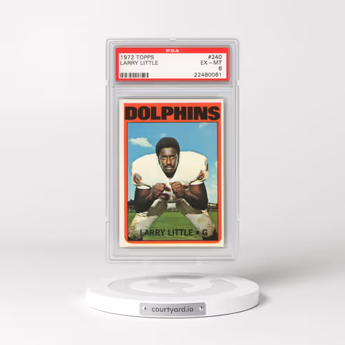 1972 Topps #240 Larry Little (PSA 6 EX-MT)