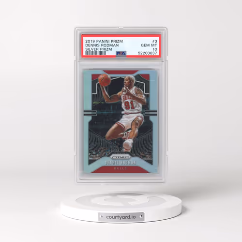 2019 Panini Prizm #3 Dennis Rodman - Silver Prizm (PSA 10 GEM MINT)