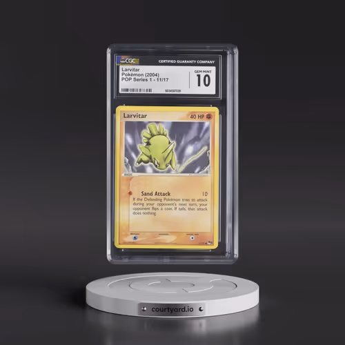 2004 Pokémon Pop Series 1 #11 Larvitar (CGC 10 GEM MINT)