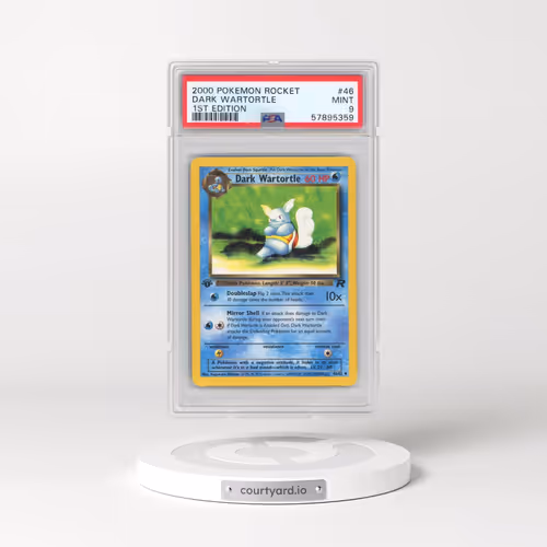 2000 Pokémon Rocket #46 Dark Wartortle - 1st Edition (PSA 9 MINT)