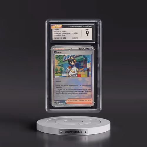 2025 Prismatic Evolutions - PRE EN #113/131 Kieran - Poké Ball Holo (CGC 9 MINT)