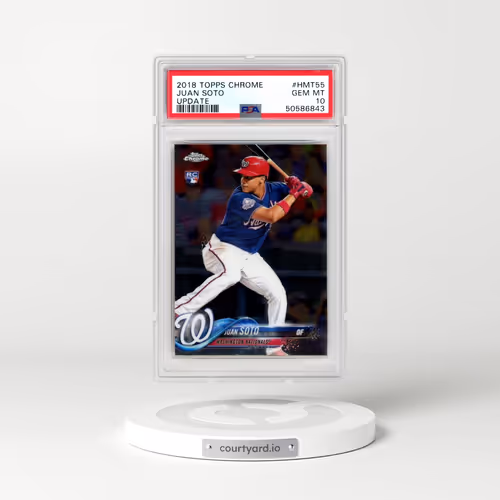2018 Topps Chrome Update #HMT55 Juan Soto (PSA 10 GEM MINT)