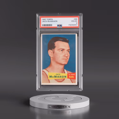 1957 Topps #66 Jack McMahon (PSA 4 VG-EX)