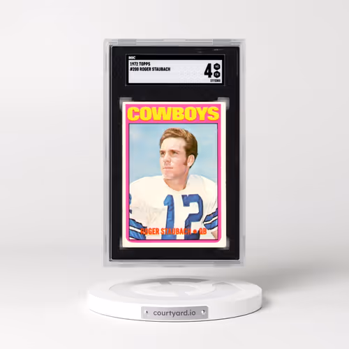 1972 Topps #200 Roger Staubach (SGC 4 VG-EX)