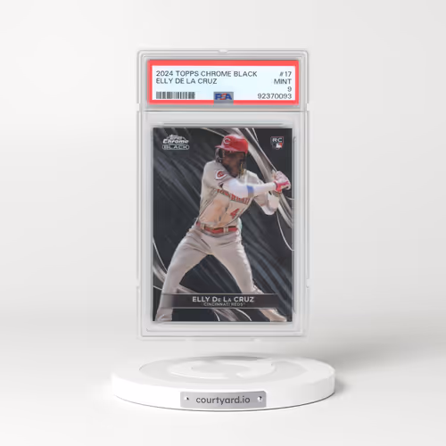 2024 Topps Chrome Black #17 Elly de La Cruz (PSA 9 MINT)
