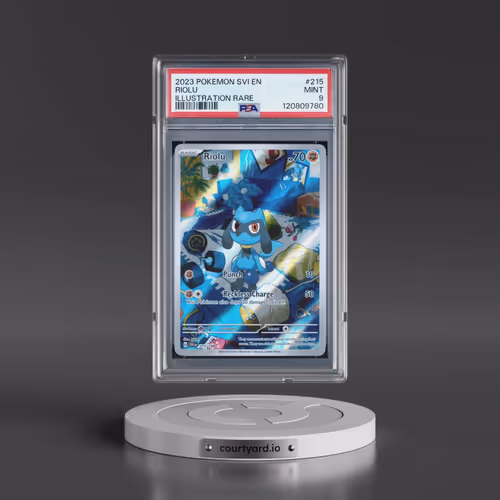 2023 Pokémon Svi EN-Scarlet & Violet #215 Riolu - Illustration Rare (PSA 9 MINT)