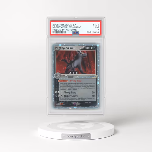 2006 Pokémon EX Holon Phantoms #101 Mightyena EX - Holo Holo (PSA 7 NM)
