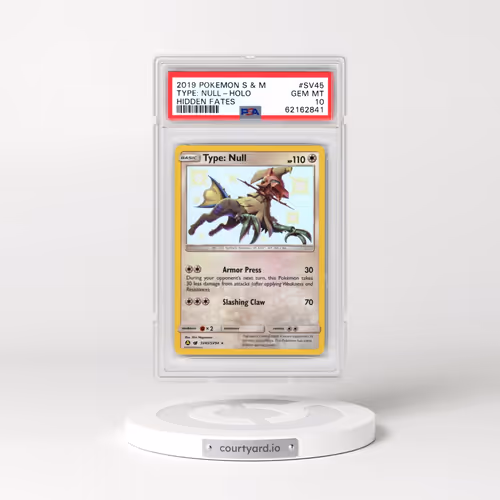 2019 Pokémon Sun & Moon Hidden Fates #SV45 Type: Null - Holo (PSA 10 GEM MINT)