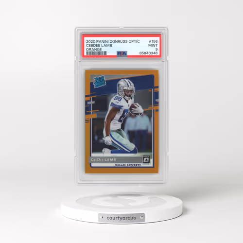 2020 Panini Donruss Optic #156 Ceedee Lamb - Orange (PSA 9 MINT)