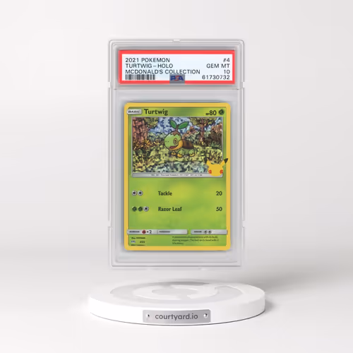 2021 Pokémon Mcdonald's Collection #4 Turtwig - Holo (PSA 10 GEM MINT)