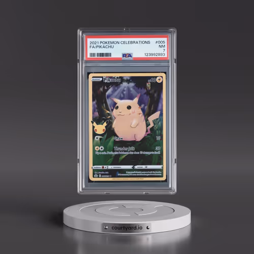 2021 Pokémon Celebrations #005 Pikachu - Full Art (PSA 7 NM)