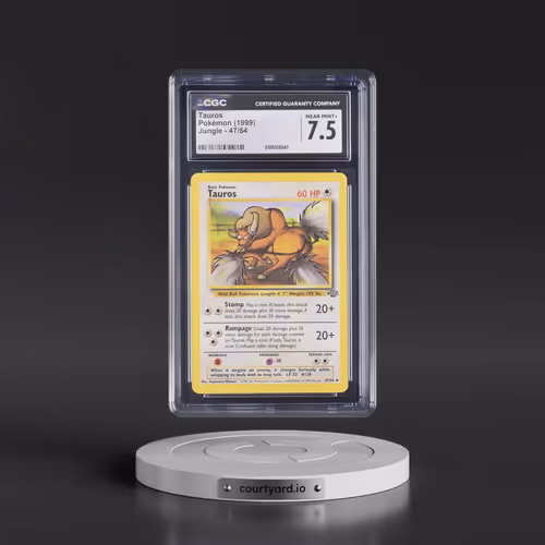 1999 Jungle #47/64 Tauros (CGC 7.5 NM+)