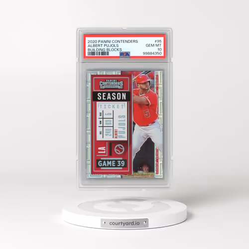 2020 Panini Contenders #95 Albert Pujols - Building Blocks (PSA 10 GEM MINT)
