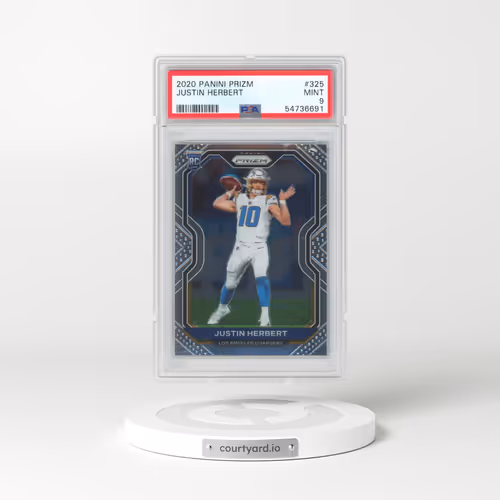2020 Panini Prizm #325 Justin Herbert (PSA 9 MINT)