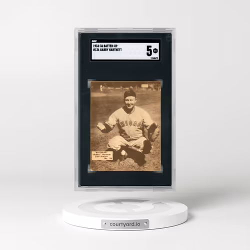 1934 Batter-Up #136 Gabby Hartnett (SGC 5 EX)