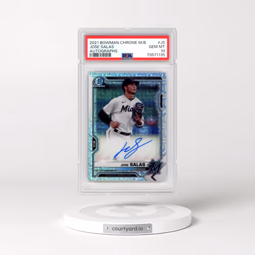 2021 Bowman Chrome Mega Box Autographs #JS Jose Salas (PSA 10 GEM MINT)