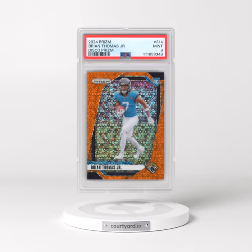 2024 Panini Prizm #314 Brian Thomas Jr. - Disco Prizm (PSA 9 MINT)