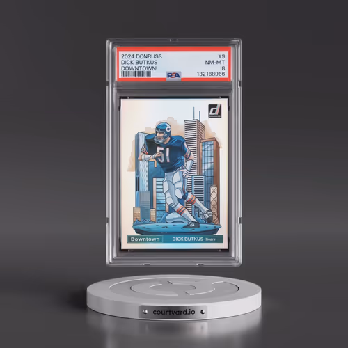 2024 Panini Donruss Downtown! #9 Dick Butkus (PSA 8 NM-MT)