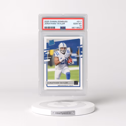 2020 Panini Donruss #317 Jonathan Taylor (PSA 10 GEM MINT)