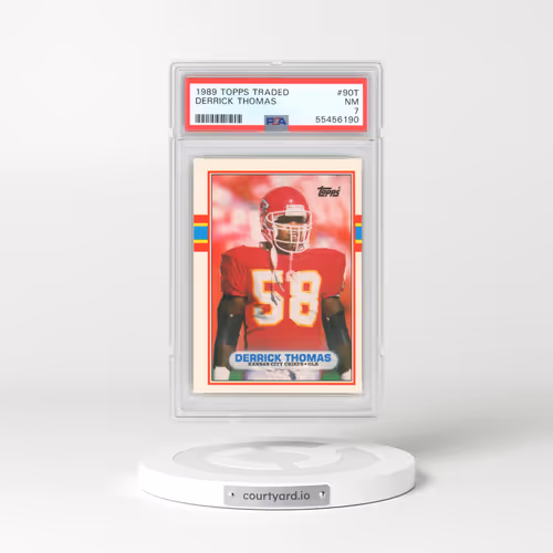1989 Topps Traded #90T Derrick Thomas (PSA 7 NM)