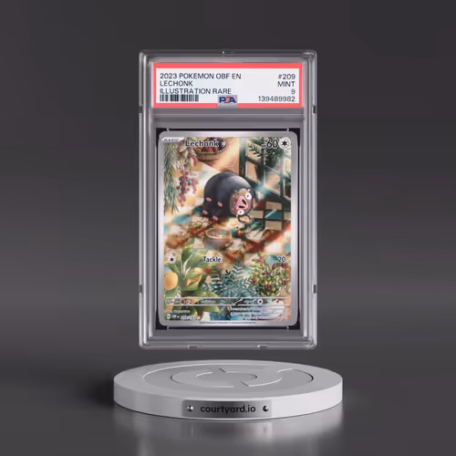 2023 Pokémon Obf EN-Obsidian Flames #209 Lechonk - Illustration Rare (PSA 9 MINT)