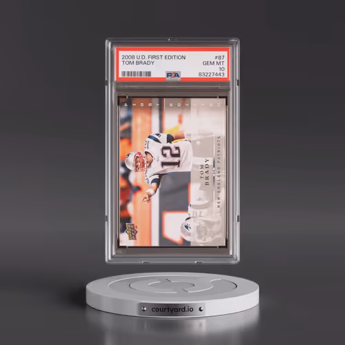2008 Upper Deck First Edition #87 Tom Brady (PSA 10 GEM MINT)