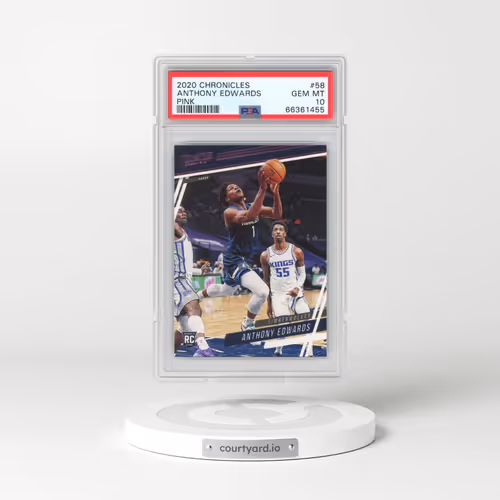 2020 Panini Chronicles #58 Anthony Edwards - Pink (PSA 10 GEM MINT)