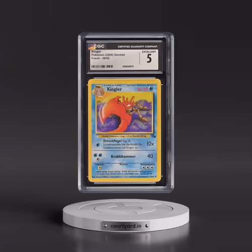 2000 Fossil #38/62 Kingler (CGC 5 EX)
