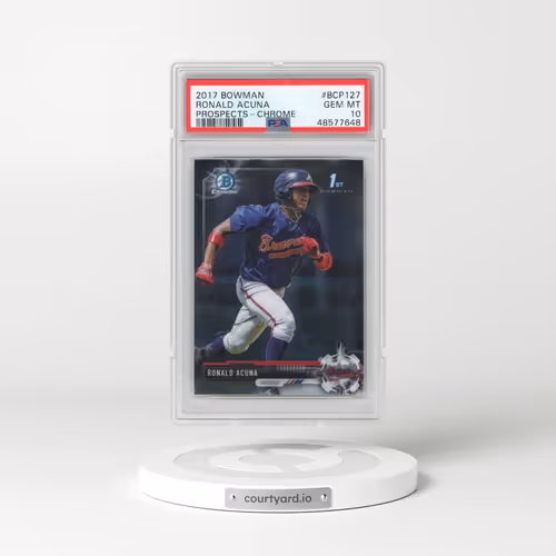 2017 Bowman Prospects #BCP127 Ronald Acuna - Chrome (PSA 10 GEM MINT)