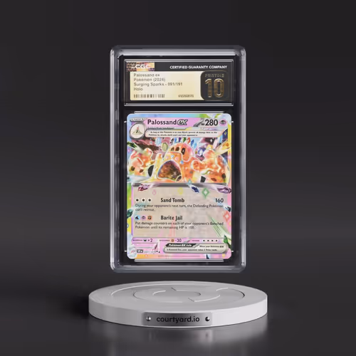 2024 Pokémon Ssp EN-Surging Sparks #091 Palossand EX - Holo (CGC 10 PRISTINE)