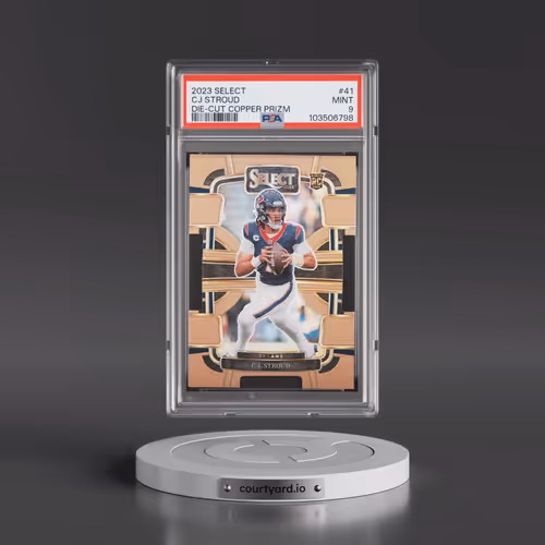 2023 Panini Select #41 CJ Stroud - Die-Cut Copper Prizm (PSA 9 MINT)