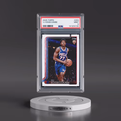 2025 Topps #203 VJ Edgecombe (PSA 9 MINT)