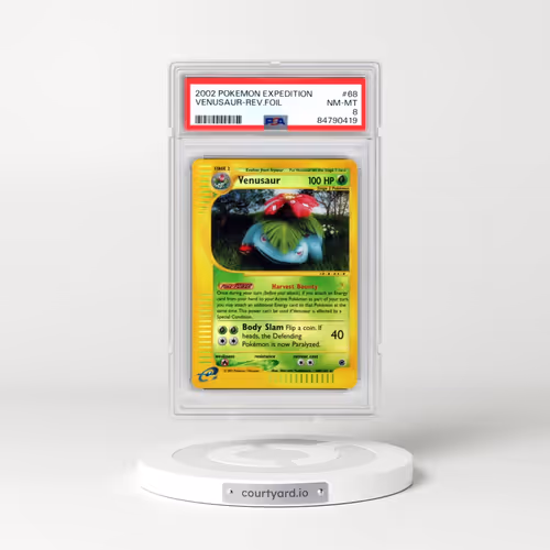 2002 Pokémon Expedition #68 Venusaur - Reverse Foil (PSA 8 NM-MT)