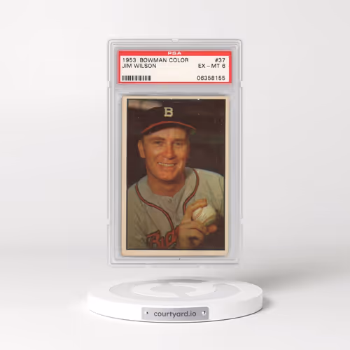 1953 Bowman Color #37 Jim Wilson (PSA 6 EX-MT)