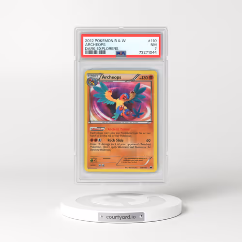 2012 Pokémon Black & White Dark Explorers #110 Archeops (PSA 7 NM)