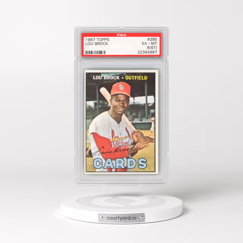 1967 Topps #285 Lou Brock (PSA 6 EX-MT)