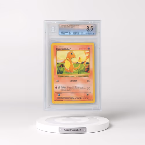 1999 Base Set #46 Charmander - Shadowless Shadowless (BGS 8.5 NM-MT+)