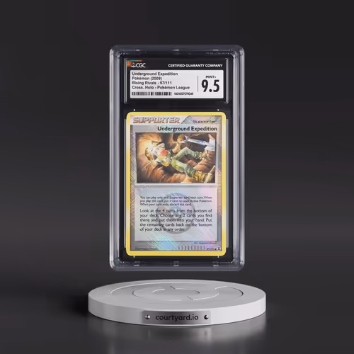 2009 Rising Rivals #97/111 Underground Expedition - Crosshatch Holo (Cross. Holo) Pokémon League (CG