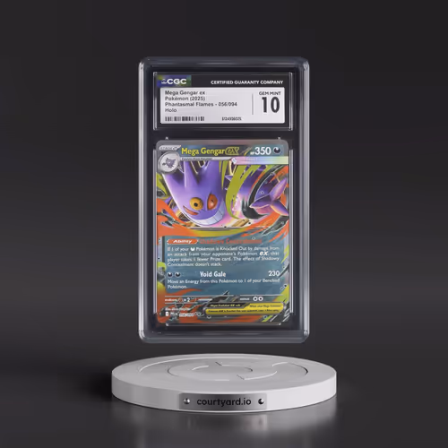 2025 Pokémon Pfl EN-Phantasmal Flames #056 Mega Gengar EX - Holo (CGC 10 GEM MINT)