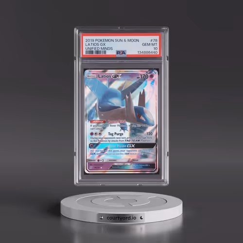 2019 Pokémon Sun & Moon Unified Minds #78 Latios GX - Holo (PSA 10 GEM MINT)