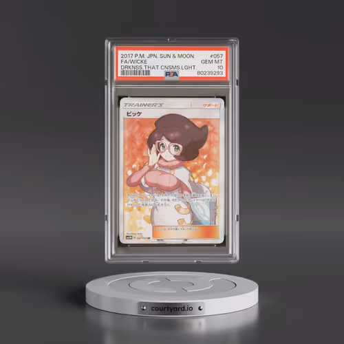 2017 Pokémon Sun & Moon Darkness That Consumes Light #057 Wicke - Full Art (PSA 10 GEM MINT)
