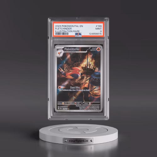 2023 Pokémon Pal EN-Paldea Evolved #199 Fletchinder - Illustration Rare (PSA 9 MINT)