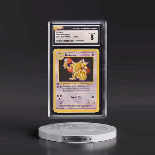 1999 Base Set #32/102 Kadabra - 1st Edition 1st Edition (CGC 8 NM-MT)