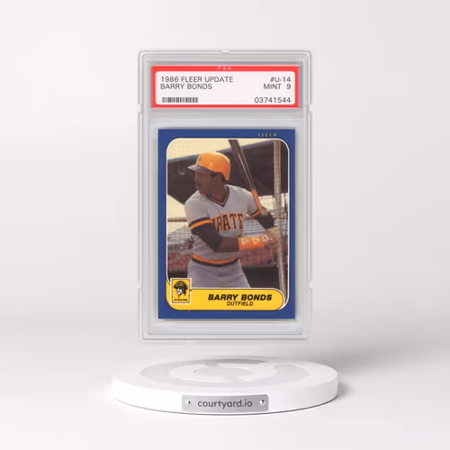 1986 Fleer Update #U-14 Barry Bonds (PSA 9 MINT)