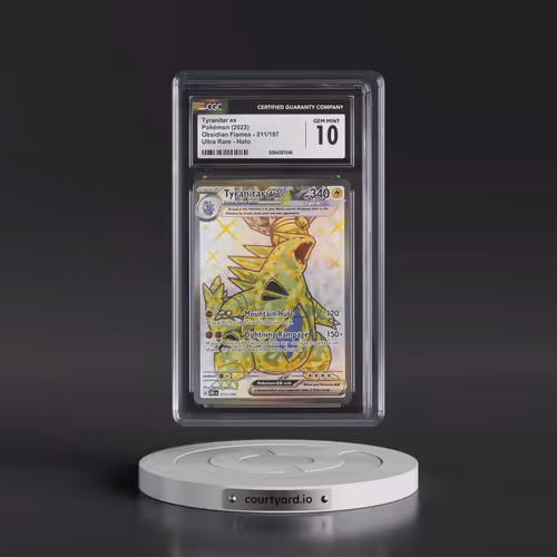 2023 Obsidian Flames - OBF EN #211/197 Tyranitar ex - Ultra Rare Holo (CGC 10 GEM MINT)