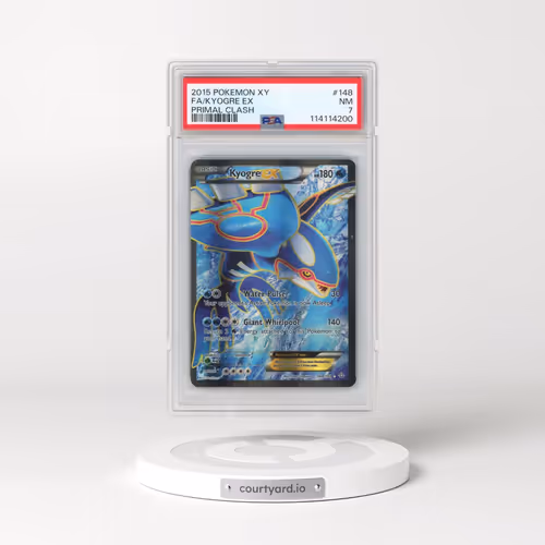 2015 Pokémon XY Primal Clash #148 Kyogre EX - Holo Full Art (PSA 7 NM)
